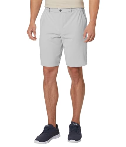 johnnie-O Mulligan Performance Woven Shorts Light Gray / 36