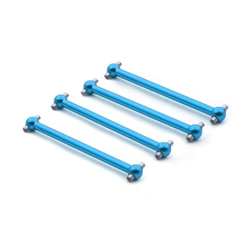 HLSONHENGM 4Pcs RC Car Front and Rear Metal Dog Bone for WLtoys A979 A959-07 A949 A959 A969 K929 for Himoto E18 for Spino HSP 1:18 RC Car Parts(Blue)
