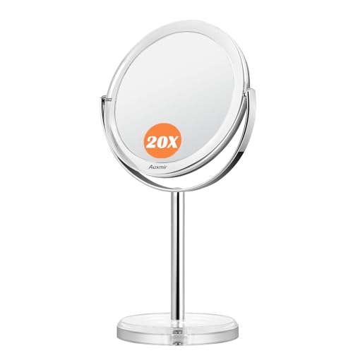 Miroir Grossissant B Beauty Planet - Lumière Intégrée, 20x/1x, Double Face, Design Moderne
