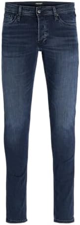 Jack & Jones Men's Blue Denim Jjiglenn Jeans 30W 32L - Image 2