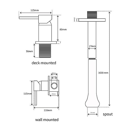 Robinet de plafond or brossé pour éliminer l'encombrement du lavabo