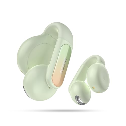 Image of Noise Air Clips 2 Wireless OpenEar Earbuds with ClipDesign, AirWave Technology,Up-to 40H Playtime, Dual Device Pairing, ENC,12mm Driver,BTv5.3 (Frost Green), ‎AUD-HDPHN-AIRCLIPS-2-GRN