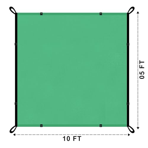 Image of Newtone Multipurpose Shade Net /Green Net - 75% Sunblock (10 ft x 05 ft) | UV Stabilized & Heavy Duty | Ideal for Terrace, Lawn, Balcony & Greenhouse - Green Color