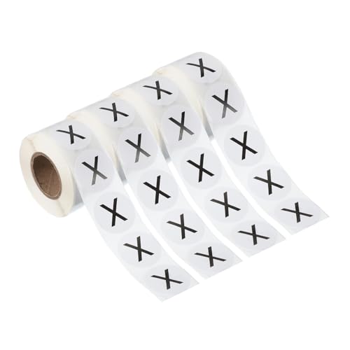 Autocollants ronds lettre X de 2,5 cm pour ne plus perdre de temps lors de vos inventaires
