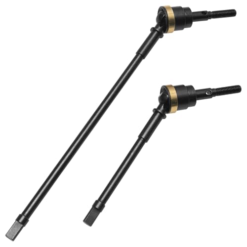 2Pcs ShareGoo Front Axle Universal Joint Driveshaft CVD Drive Shaft Compatible with Axial Wraith...
