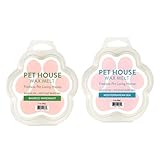 Pet House Wax Melts Bamboo Watermint, Mediterranean Sea - Long-Lasting Scented Wax Melts, Plant Based, Pet Friendly Pack of 2