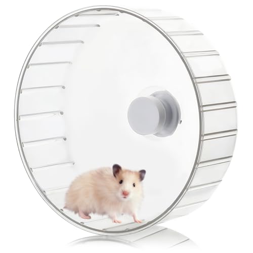 17.5cm Silent Hamster Exercise Wheel Pets Running Sports Jogging Wheel Silent Large Spinner Exercise Running Wheel for Hamsters Gerbils Mice or Other Small Animals(Holder not included)