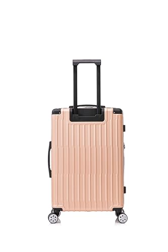 Rockland Hardside Spinner Wheel Carry On with Tote Luggage Set, Champagne4