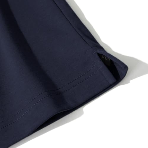 Robert Barakett Men's Long Sleeve USA Grown 100% Pima Cotton High Crew Neck Tee T-Shirt3