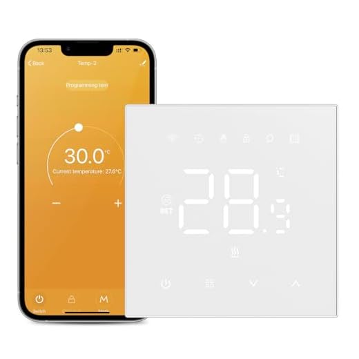 MIUCDA Smart Elektrische Thermostat WLAN, Elektrisch Fussbodenheizung Heizungsthermostat, Digital Raumthermostat Kompatibel mit Alexa, Google Home