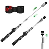 UYCCIMB Retractable Golf Swing Trainer, Portable Golf Grip Trainer Right Hand with Practice Golf Club Weights for Enhance Swing Technique, Beginners Tempo Trainer for Chipping Hitting
