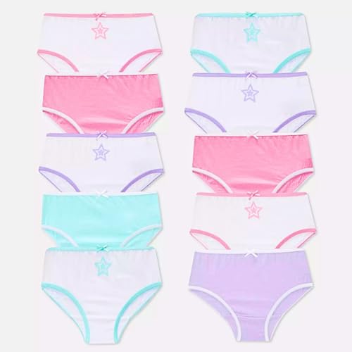 Image of TuddyBuddy Girl's 100% Cotton Graphic Prints Briefs /Panty /Underwear /Panties, Multicolor