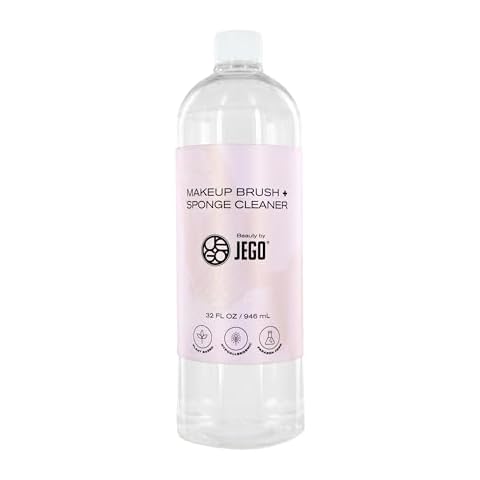 JEGO Makeup Brush Cleaner Solution 32 Oz Cover