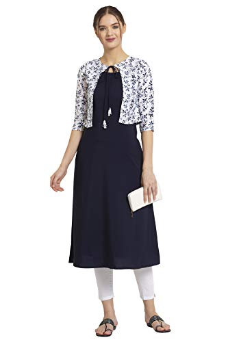 Image of ALC Creation Women's Crepe Printed A-Line Kurti
