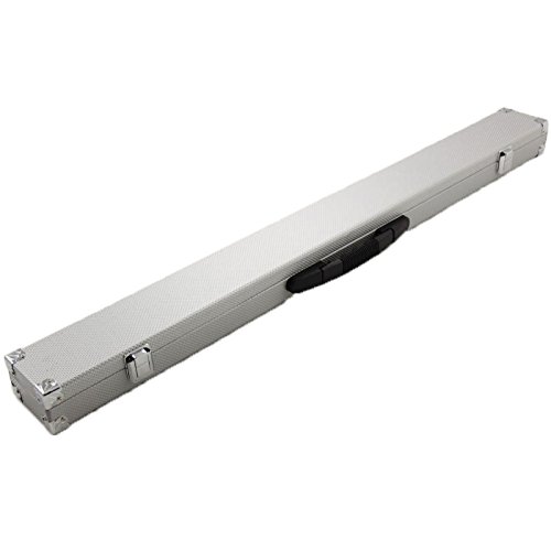 Mallette de billard argentée pour 2 queues de snooker avec coins renforcés