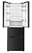60cm Width Freestanding French Door Fridge Freezer, Frost Free, 320l Capacity, Brushed Black, E Energy Rating 60cm Width Freestanding French Door Fridge Freezer, Frost Free, 320l Capacity, Brushed Black, E Energy Rating