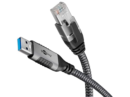 Goobay 70299 Cavo Da Usb-A A Rj45 Ethernet Cat 6 Per Una Connessione Internet Cablata Stabile Con Router/Modem/Switch Di Rete/Sostituisce L'Adattatore