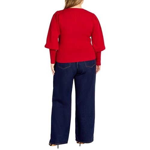 City Chic Women's Plus Size Jumper JoJo Peplum2