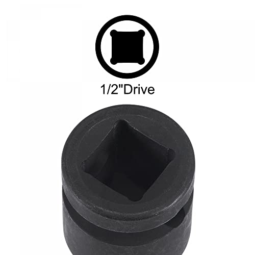 Douille hexagonale à choc 3/16" uxcell, entraînement 1/2" et longueur de 78 mm