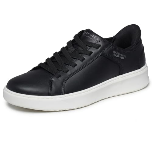 Image of Skechers Men's Court Break - Double Vented Hands Freee Slip-ins | Casual Shoe, Air-Cooled Memory Foam, No Tie Fit, Hands Free Slip-ins