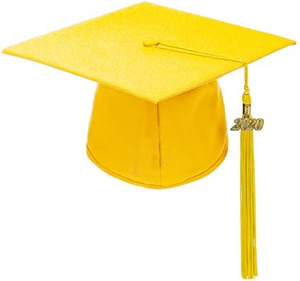 Unisex Adult Matte Graduation Cap with Tassel 2022, 13 Colors,Adjustable