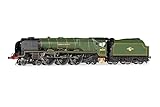1x Dampflokomotive im TT-Spurmaßstab 1:120: Mindestkurvenradius 2 mit 5-poligem Schrägmotor mit Achsfolge 4-6-2 und kompatibel mit DCC Next 18-poliger Steckdose (NEM 662); diese Lok ist in der grünen BR-Lackierung erhältlich
