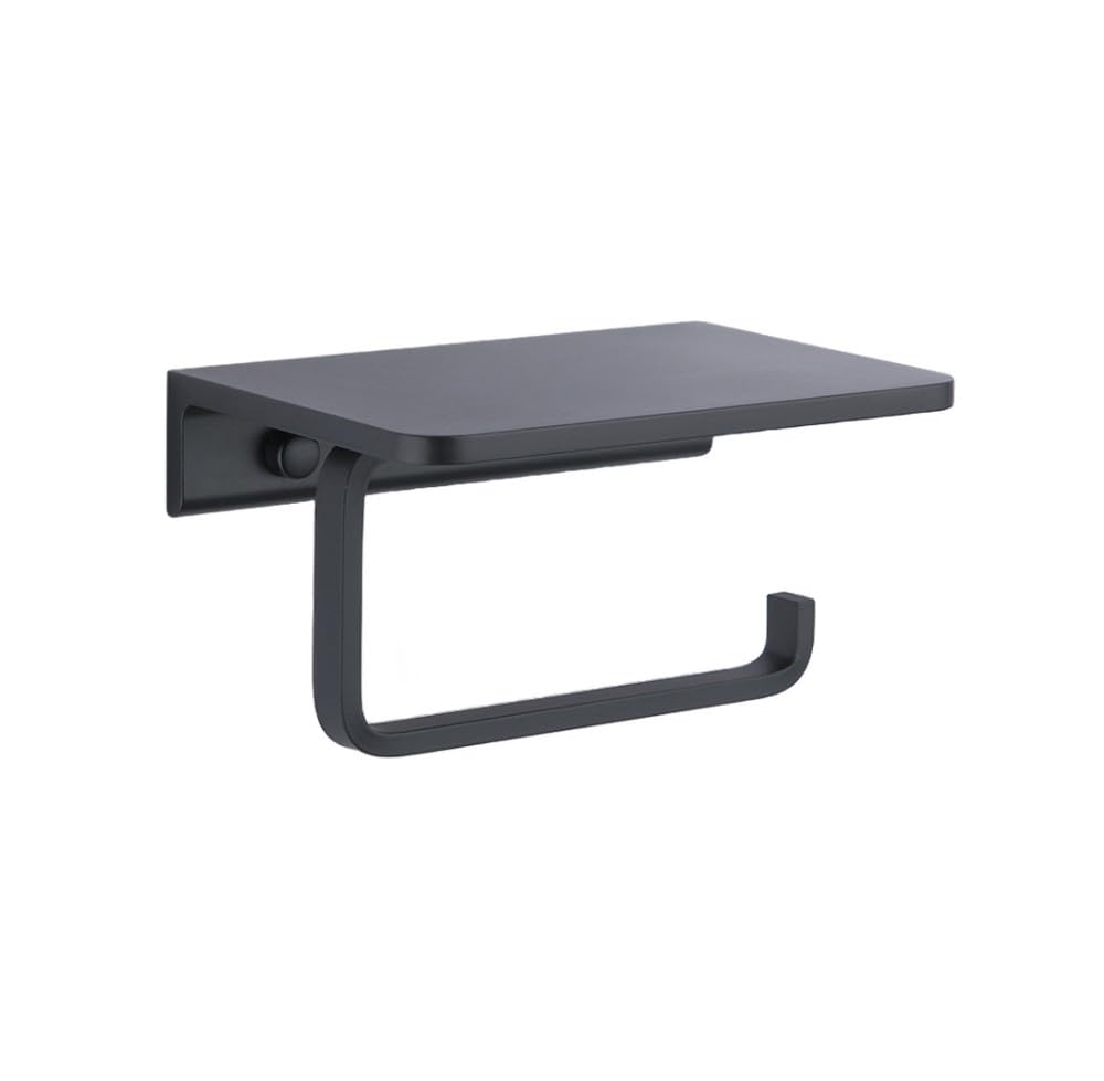 Double barre porte-serviettes anti-rouille 55cm avec support téléphone