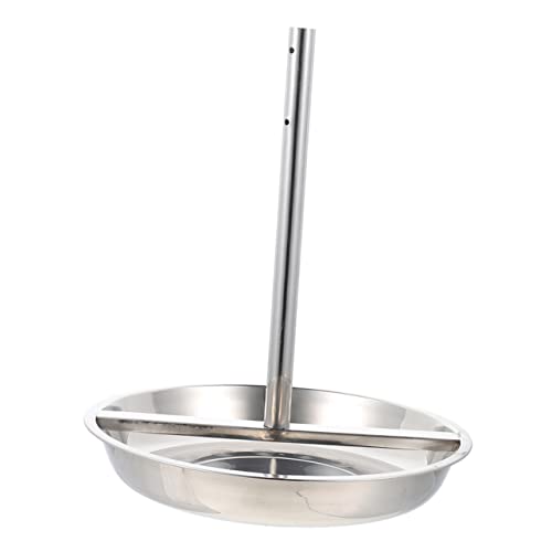 FUNOMOCYA Stainless Steel Grilled Chicken Tray Roasting Pan Vertical Holder for Outdoor Cooking Chicken Roaster Rack for Bbq Camping Oven Use Easy to Clean