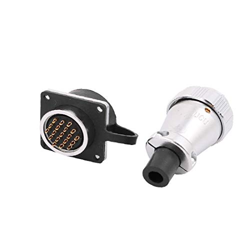 Conector de aviación macho/hembra XA24 AC500V 5A 19 terminales miniatura 2