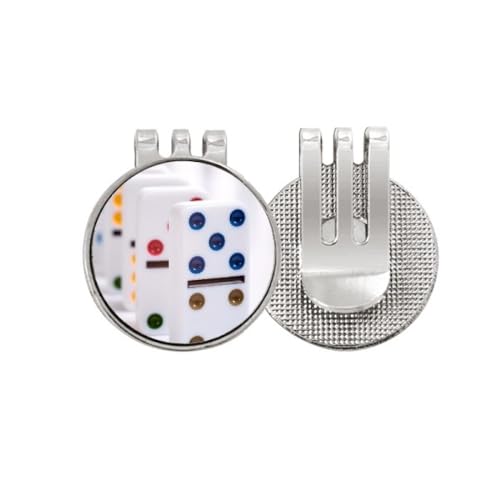 Marqueur de balle de golf magnétique avec clip en émail haute fixation