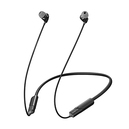 Oraimo Shark 4 Bluetooth Neckband Wireless in Ear Earphones Deep Bass,20Hrs Playtime,ASAP Charge,ENC Tech,Low-Latency Ergonomic Neckband, Sweat-Resistant Magnetic Earbuds, Dual Pairing