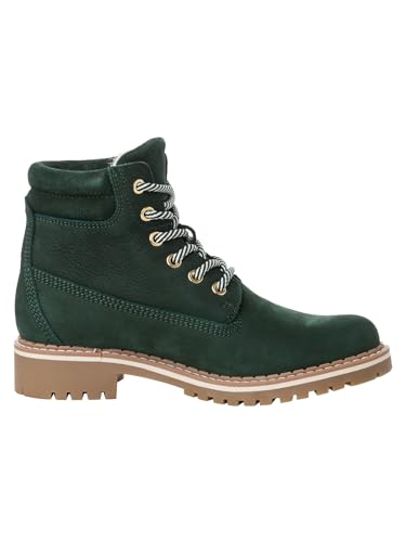 Tamaris Damen Warmfutter Stiefel Leder Blockabsatz Duo-Tex; GREEN, EU 37 – Ansicht 4