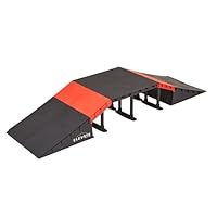 Elevate Outdoor Mini EZ-Link Skateboard Ramp Set with Slopes for Skateboards, Scooters, BMX Bikes, RC Cars