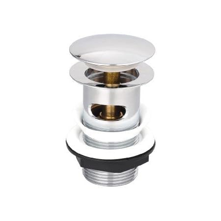 E Plumb 10909se Easy Clean Slotted Basin Waste Chrome Amazon Co Uk Diy Tools