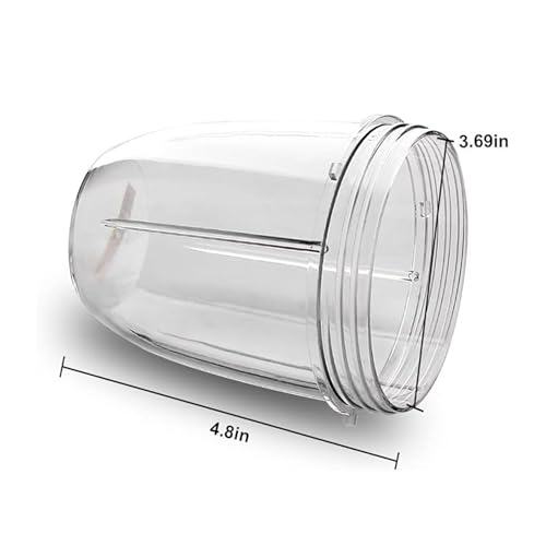 Image of Small Replacement Cup (530ml / 18 oz) for Nutri Bullet 600W & 900W Blenders - Compact Jar Only (No Blade Assembly) - Kaus Kitchen