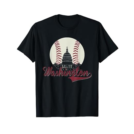 Retro Washington DC Baseball National Mall Silhouette Sport T-Shirt