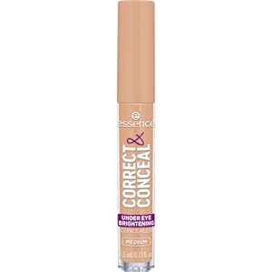 essence CORRECT & CONCEAL verhelderende concealer voor onder de ogen, verhelderend, kleurcorrigerend, natuurlijk (3.5ml)