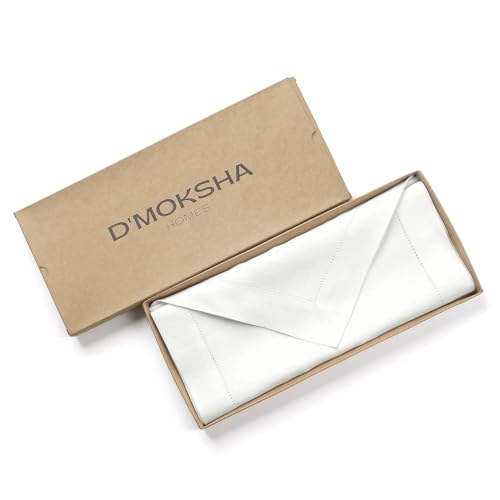 D'Moksha Homes White Linen Table Runner 72 Inches Long - 100% Pure Linen Diamond Table Runner 14 x 72 Inch for Dining, Spring - Machine Washable by D'Moksha Homes - Image 4
