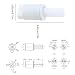 4 Pcs Cushioning Toilet Seat Dampers with Slowly Close, Slowly-Close Toilet Seat Buffer Pad Easy Installation for Toilet Seat