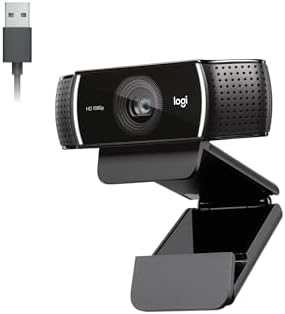 Webcam Full HD Logitech C922 Pro Stream com Microfone para Gravaç...
