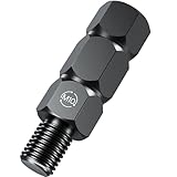 Kaedear(カエディア) バイク ミラーアダプター 変換アダプター ミラー 高さ調整 正ネジ 六角14mm 高さ37mm ステンレス鋼 KDR-H1-M10R5 (M10正/高さ37mm)