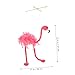 Flamingo Doll Plush String Puppet 22.4 Inch Interactive Pink & Green Marionette Toy for Kids Handcrafted Soft Plush Animal Puppet for Play Performance Storytelling