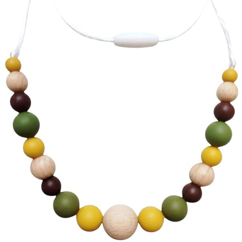 Lindo Bebé- Collar de lactancia | Montessori | A partir de + 0 meses | Silicona antibacteriana | Evita tirones