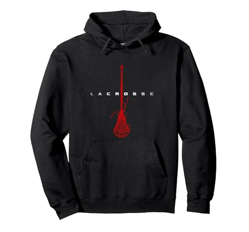 Lacrosse Apparel - Lacrosse Pullover Hoodie, Adult Unisex, Black, Small