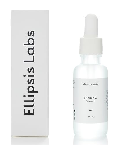 Vitamin C Serum by Ellipsis Labs – Brightening and Rejuvenating Vegan Antioxidant Serum with Ascorbic Acid to Target Dullness, Uneven Skin Tone, Fine Lines, Collagen Boosting, Fast-Absorbing, 1 Fl Oz