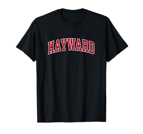 Hayward California CA Vintage Sports Design Red Design T-Shirt