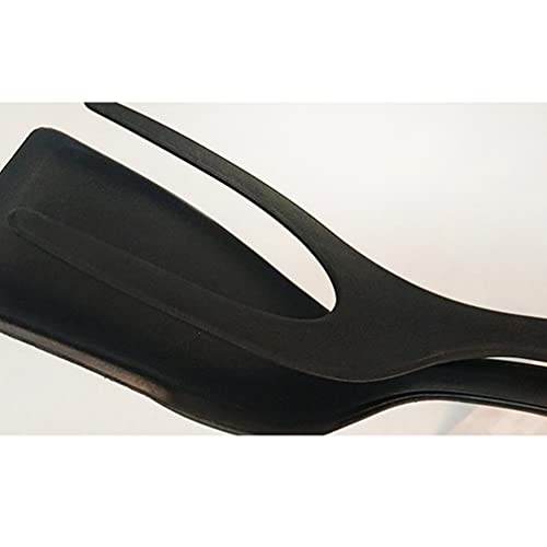 Cabilock 2 In 1 Spatula Tongs Heat Resistant Grip And Flip Spatula Non- Stick Fried Egg Turners For Egg Steak Frying Turning Grilling Kitchen Cooking Tool #TOP4