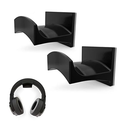 BRAINWAVZ Cradle Large - 2PK - Headphone Stand Holder, Universal Hanger for Sennheiser, Sony, Bose, Beats, AKG, Audio-Technica, Gaming Controller, Cables, Gamepad & Other Gaming Accessories Hook