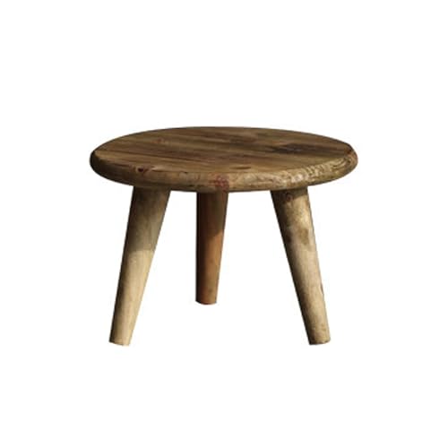 Riuulity Soporte de Madera para Macetas, Taburete Pequeño Estable y Duradero, Chucherías de Almacenamiento para Decoración Interior del Hogar, Pasillo, Adornos de Jardín de Madera Maciza Fuerte,