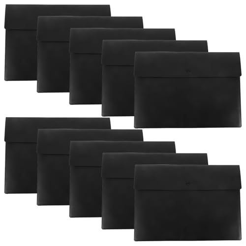 Chemises Plastiques A4 à Fermeture Porte-Documents Étanche de Bureau